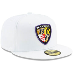 Baltimore Ravens New Era Shield Omaha 59FIFTY Fitted Hat