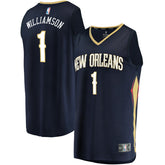 Zion Williamson New Orleans Pelicans Youth Replica Fast Break Jersey Navy For Sale