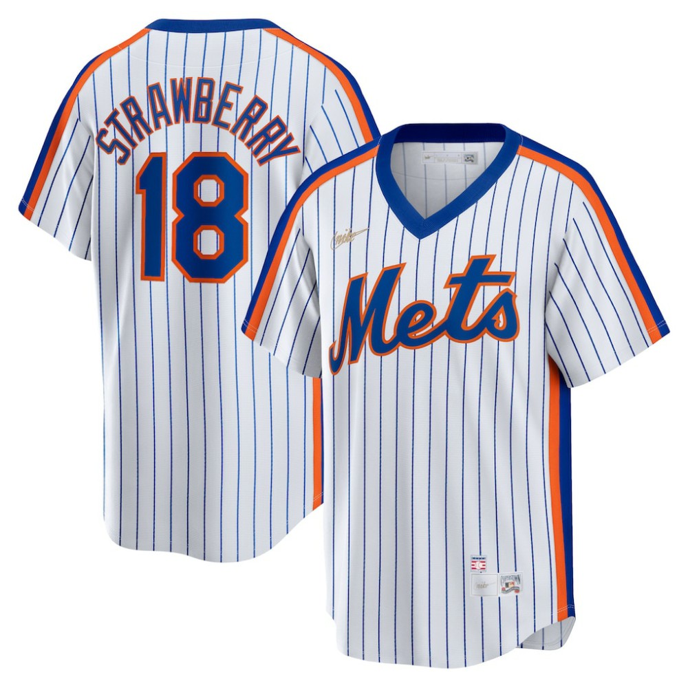 Darryl Strawberry New York Mets Nike Home Cooperstown Collection Player Jersey | MLB Outlet