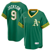Reggie Jackson Athletics Road Cooperstown Collection Player Jersey - Kelly Green