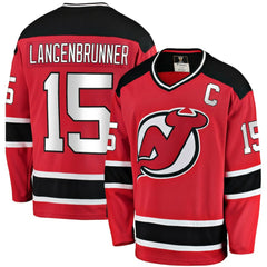 Jamie Langenbrunner New Jersey Devils Fanatics Premier Breakaway Retired Player Jersey Sale