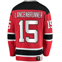 Jamie Langenbrunner New Jersey Devils Fanatics Premier Breakaway Retired Player Jersey Sale