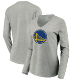 Golden State Warriors Women's Primary Logo Long Sleeve V-Neck T-Shirt sale Online