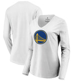 Golden State Warriors Women's Primary Logo Long Sleeve V-Neck T-Shirt sale Online