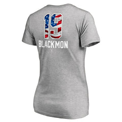 Charlie Blackmon Colorado Rockies Women's Banner Wave Name & Number V-Neck T-Shirt | MLB Near me