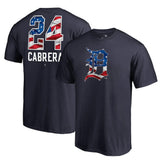 Miguel Cabrera Detroit Tigers Banner Wave Name & Number T-Shirt | MLB For sale