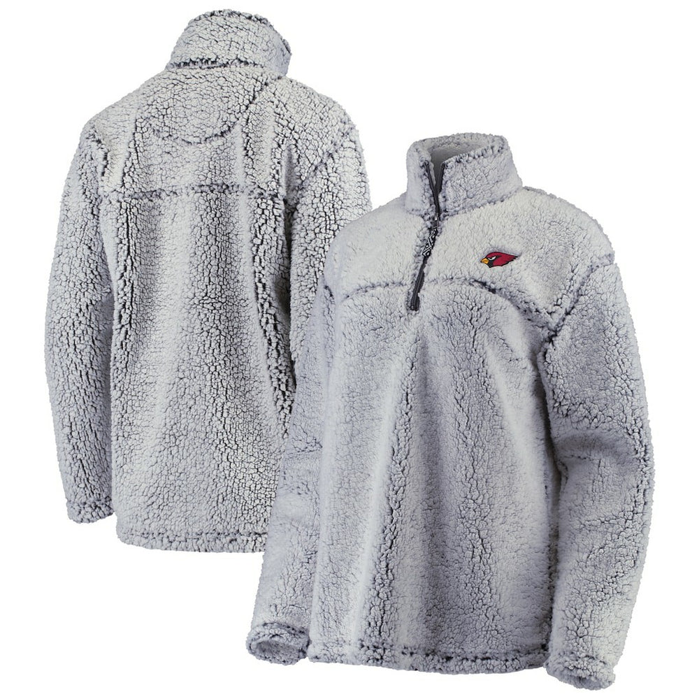 Arizona Cardinals G-III 4Her by Carl Banks Women's Sherpa Quarter-Zip Pullover Jacket