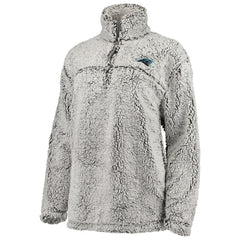 Carolina Panthers G-III 4Her by Carl Banks Women's Sherpa Quarter-Zip Pullover Jacket