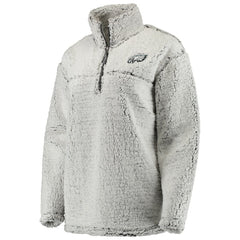 Philadelphia Eagles Women's Sherpa Quarter-Zip Pullover Jacket