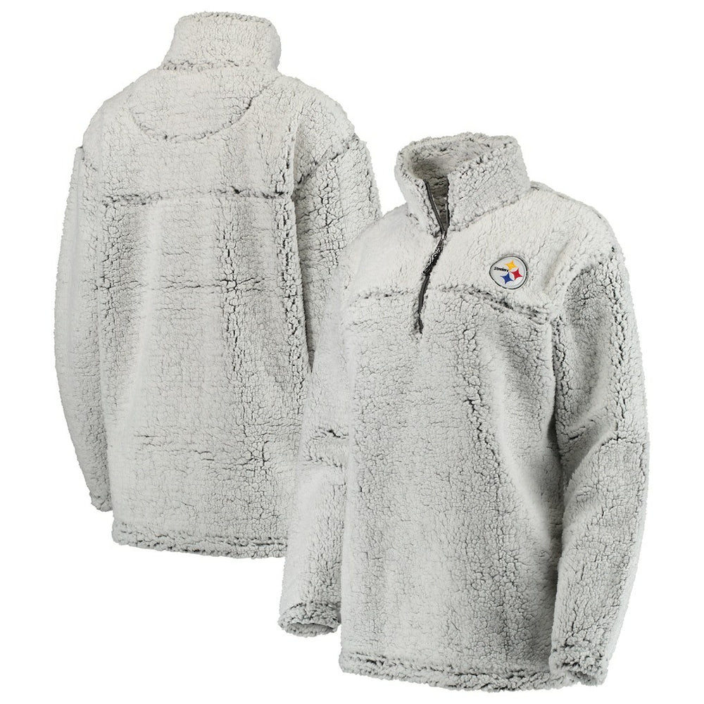 Pittsburgh Steelers Women's Sherpa Quarter-Zip Pullover Jacket