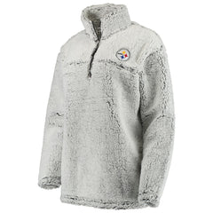 Pittsburgh Steelers Women's Sherpa Quarter-Zip Pullover Jacket