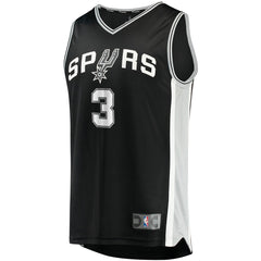 Keldon Johnson San Antonio Spurs Fast Break Replica Jersey Black On Sale