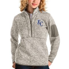 Kansas City Royals Antigua Women's Fortune Quarter-Zip Pullover Jacket | MLB Discount