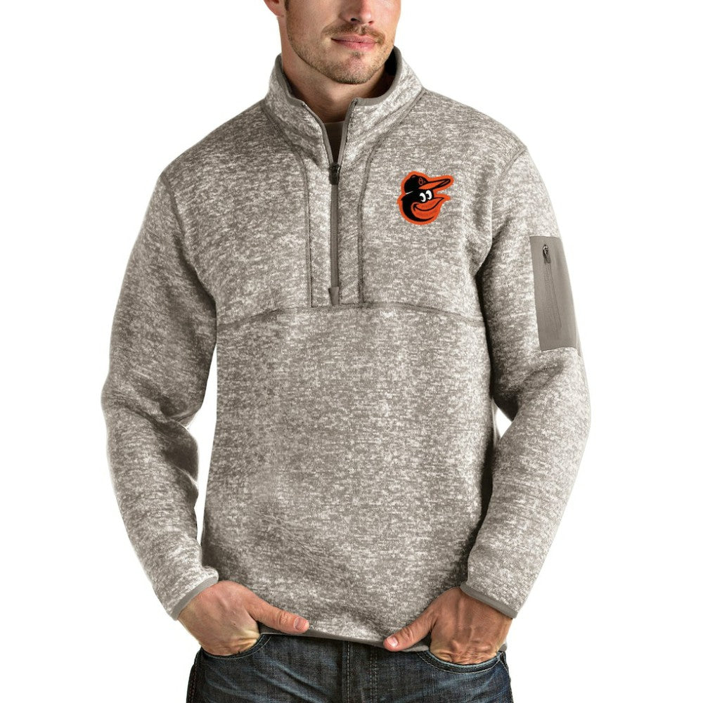 Baltimore Orioles Antigua Fortune Quarter-Zip Pullover Jacket | MLB Shop