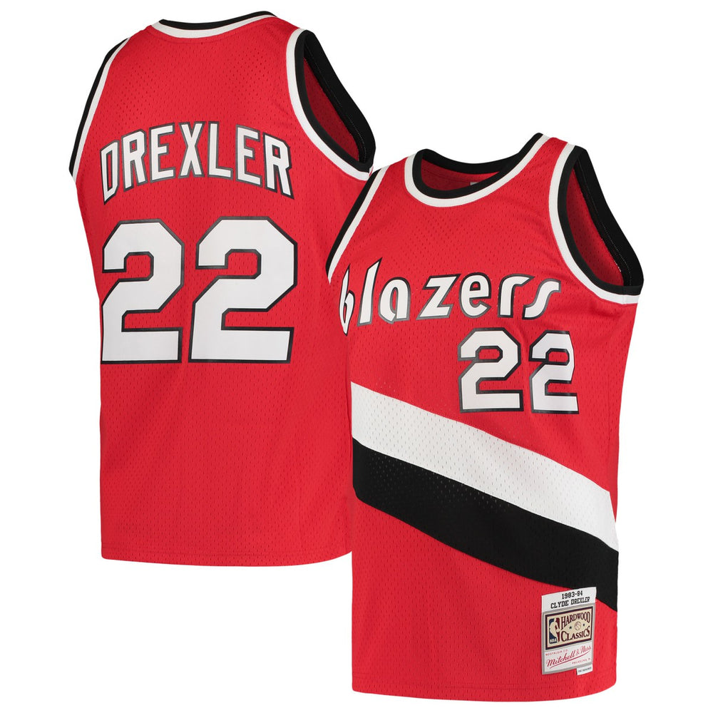 Clyde Drexler Portland Trail Blazers 1983/84 Hardwood Classics Swingman Jersey On Sale