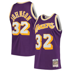 Magic Johnson Los Angeles Lakers 1984/85 Hardwood Classics Swingman Jersey Discount