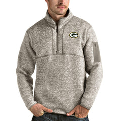 Green Bay Packers Antigua Fortune Quarter-Zip Pullover Jacket