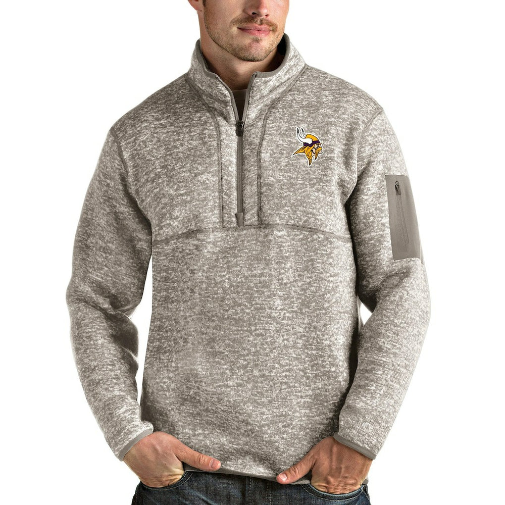 Minnesota Vikings Antigua Fortune Quarter-Zip Pullover Jacket