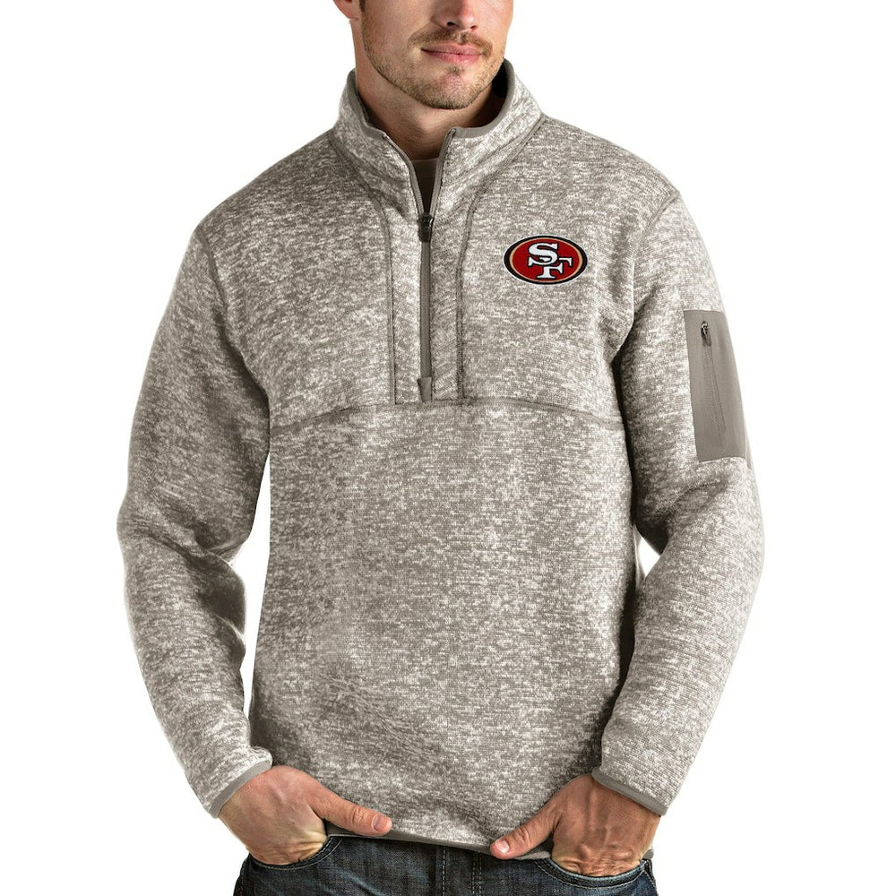 San Francisco 49ers Antigua Fortune Quarter-Zip Pullover Jacket