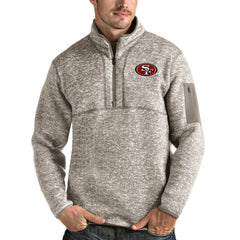 San Francisco 49ers Antigua Fortune Quarter-Zip Pullover Jacket