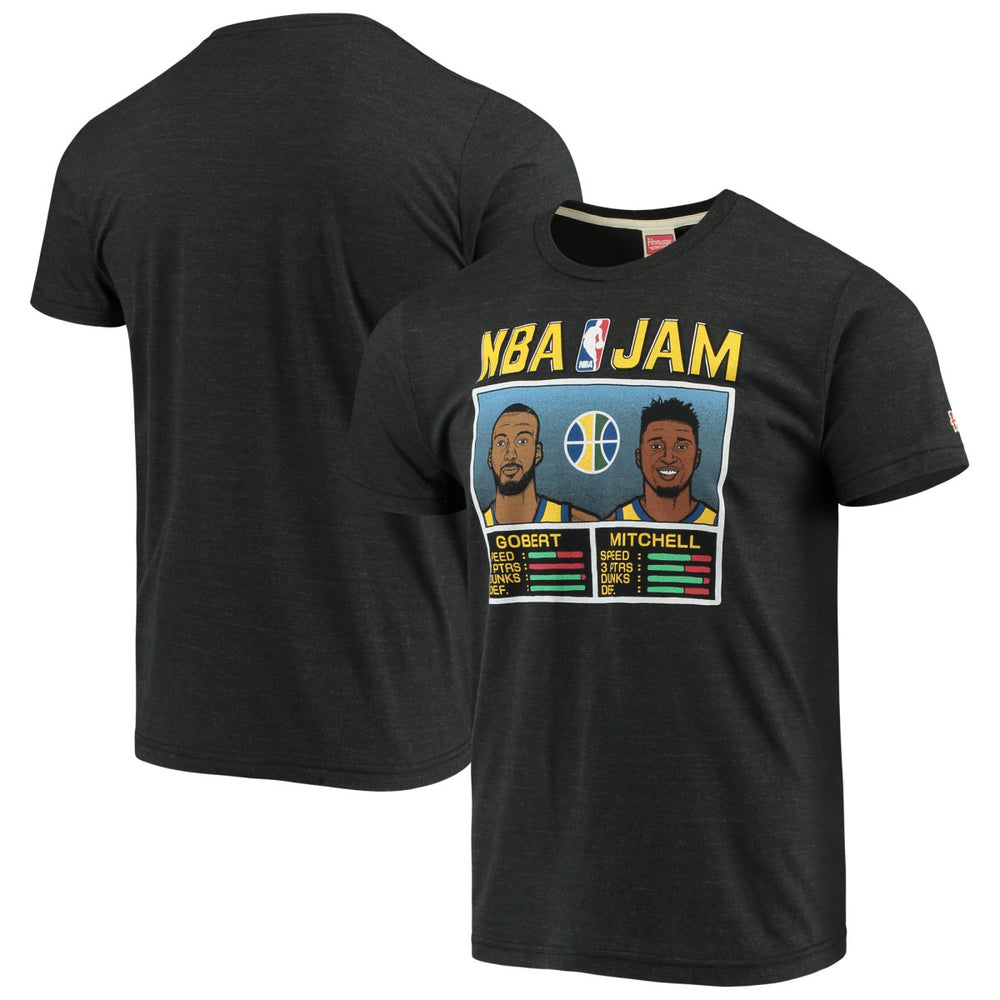 Donovan Mitchell & Rudy Gobert Utah Jazz NBA Jam T-Shirt New