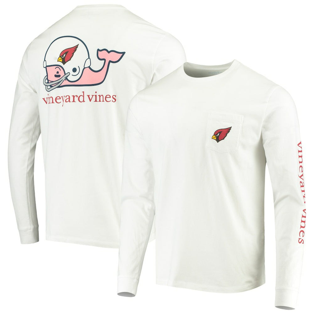 Arizona Cardinals Vineyard Vines Whale Helmet Long Sleeve T-Shirt