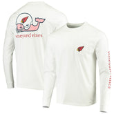 Arizona Cardinals Vineyard Vines Whale Helmet Long Sleeve T-Shirt