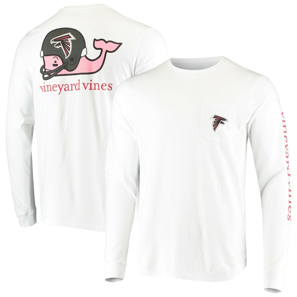 Atlanta Falcons Vineyard Vines Whale Helmet Long Sleeve T-Shirt
