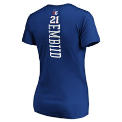 Joel Embiid Philadelphia 76ers Women's Playmaker Name & Number V-Neck T-Shirt Online