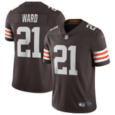 Cleveland Browns Nike Denzel Ward Vapor Limited Jersey