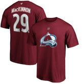 Nathan MacKinnon Colorado Avalanche Fanatics Authentic Stack Player Name & Number T-Shirt Outlet