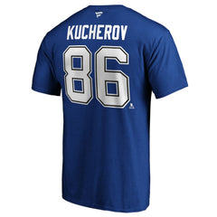 Nikita Kucherov Tampa Bay Lightning Fanatics Authentic Stack Player Name & Number T-Shirt For Sale