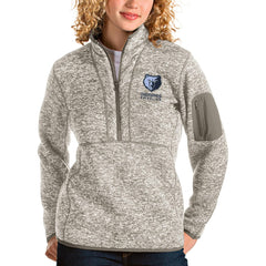 Memphis Grizzlies Antigua Women's Fortune Quarter-Zip Pullover Jacket On Sale