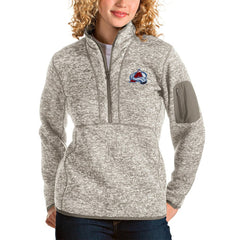 Colorado Avalanche Antigua Women's Fortune Half-Zip Sweatshirt On Sale