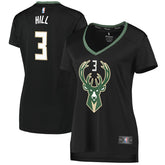 George Hill Milwaukee Bucks Women's Fast Break Replica Player Jersey Discount
