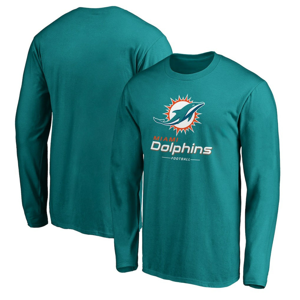 Miami Dolphins Fanatics Team Lockup Long Sleeve T-Shirt