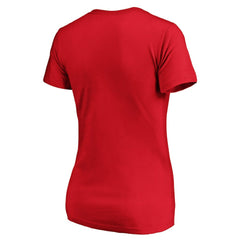Kansas City Chiefs Fanatics Women's Iconic Script State V-Neck T-Shirt