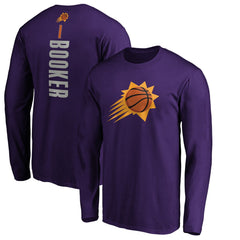 Devin Booker Phoenix Suns Playmaker Name & Number Long Sleeve T-Shirt For Sale