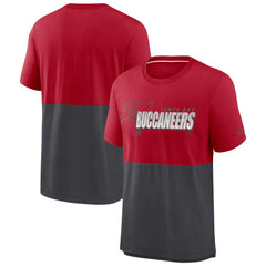 Tampa Bay Buccaneers Nike Fan Gear Colorblock Tri-Blend T-Shirt