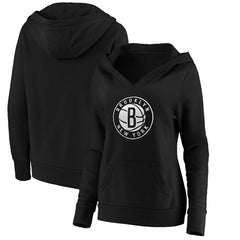 Brooklyn Nets Women's Primary Logo V-Neck Pullover Hoodie Online