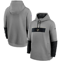 New Orleans Saints Nike Sideline Playbook Performance Pullover Hoodie