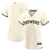 Milwaukee Brewers Women's Home Replica Team Jersey - Cream
