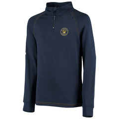 Milwaukee Brewers Stitches Youth Raglan Quarter-Zip Jacket | MLB Shop