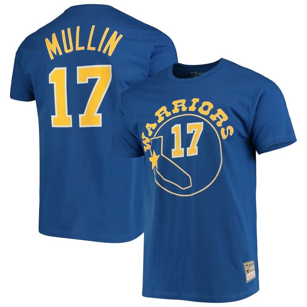 Chris Mullin Golden State Warriors Hardwood Classics Name & Number Team T-Shirt sale Online