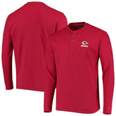 Kansas City Chiefs Dunbrooke Logo Maverick Thermal Henley Long Sleeve T-Shirt