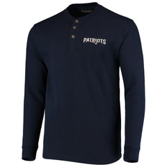 New England Patriots Dunbrooke Logo Maverick Thermal Henley Long Sleeve T-Shirt