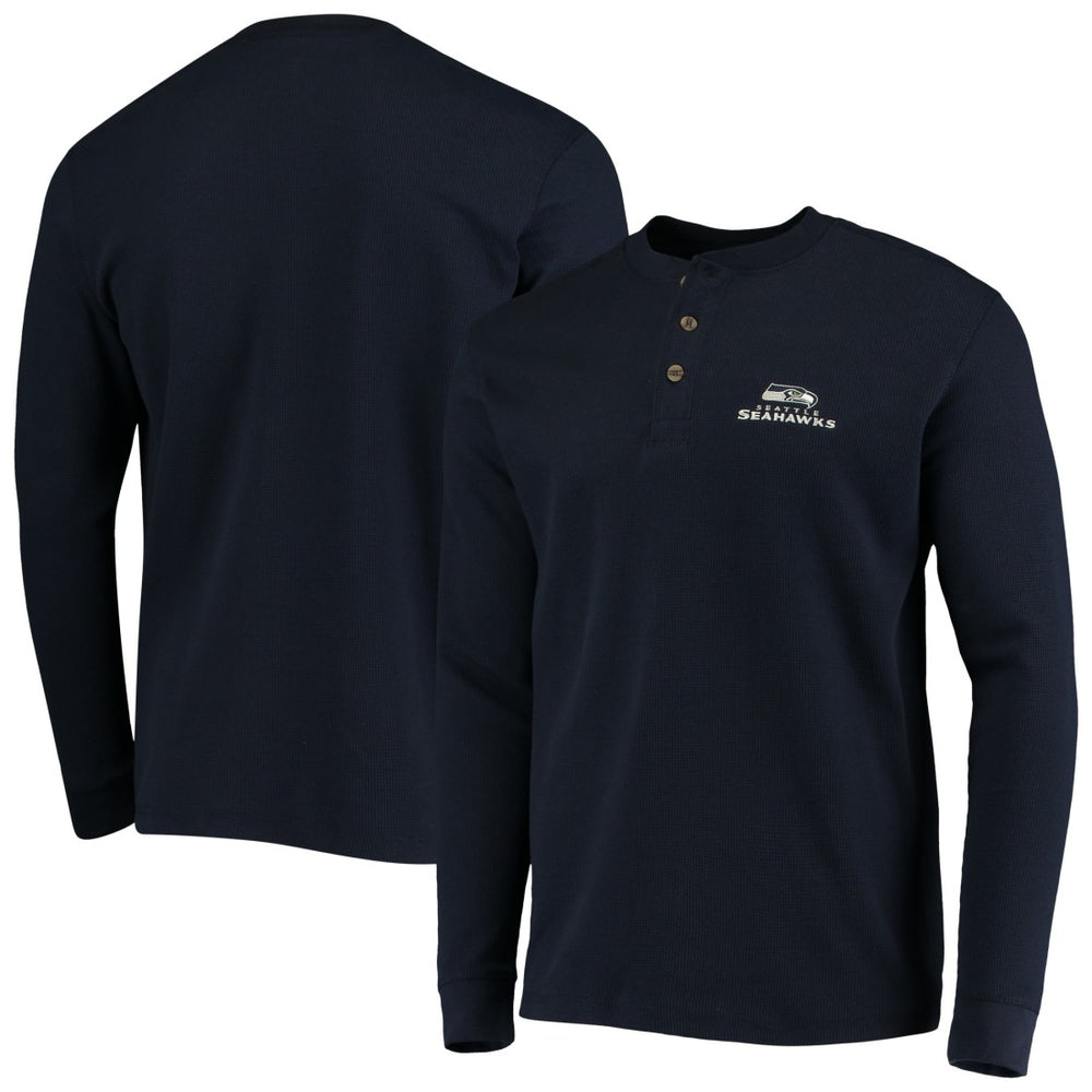 Seattle Seahawks Dunbrooke Logo Maverick Thermal Henley Long Sleeve T-Shirt