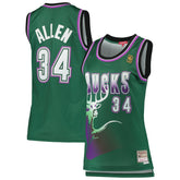 Ray Allen Milwaukee Bucks Women's 1996/97 Hardwood Classics Swingman Jersey For Sale
