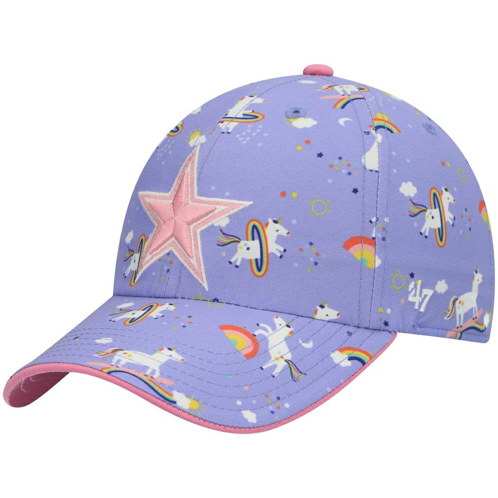 Dallas Cowboys 47 brand '47 Girls Preschool Unicorn Clean Up Adjustable Hat