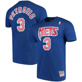 Drazen Petrovic Brooklyn Nets Hardwood Classics Name & Number Player T-Shirt Discount